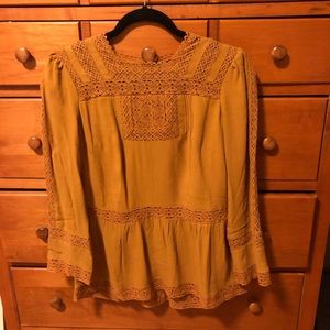J.Crew mustard top